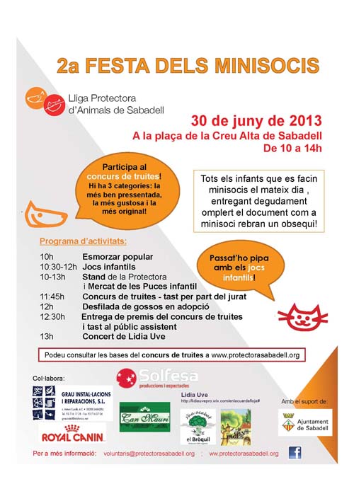 Cartel 2a festa minisocis Cartel 2a festa minisocis