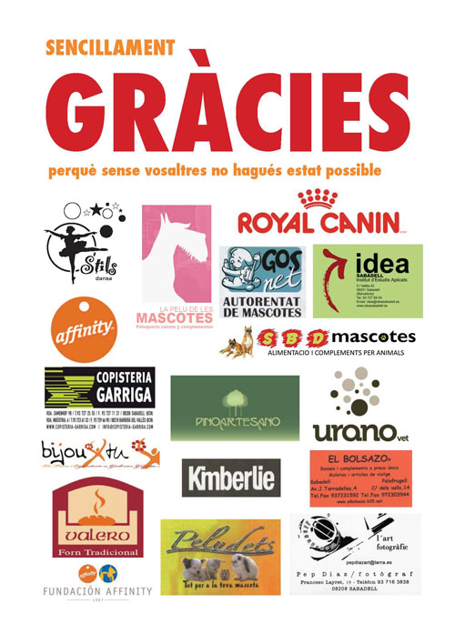 Cartel Festa gracias Cartel Festa gracias